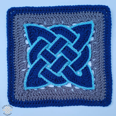 Crochet Celtic Knot Square Pattern by CelticKnotCrochet