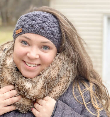Dream Weaver Ear Warmer Crochet Pattern by Blessed and a Mess