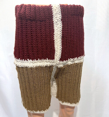 Easy Ribbed Crochet Mens Pants Pattern by SplashbyQuetita