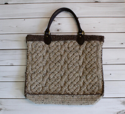Lallybroch Cable Braided Purse Crochet Pattern by RebeccasStylings