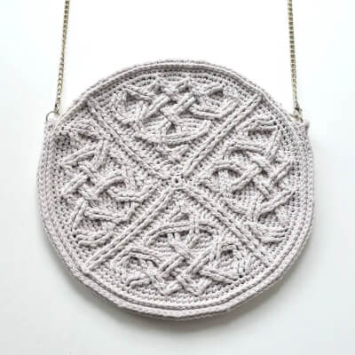 Mandala with Cables and Celtic Knot Crochet Pattern by LillaBjornCrochet
