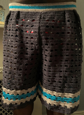 Mesh Men's Crochet Shorts Pattern by SeyhallCrochetDesign (2)