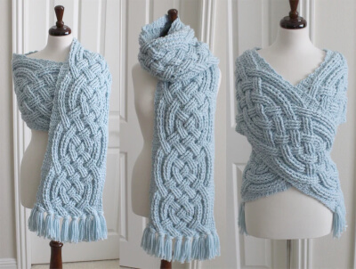 Super Saxon Scarf Celtic Crochet Pattern by RebeccasStylings