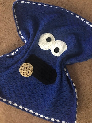 Cookie Monster Baby Blanket Crochet Pattern by It’s So Crochet Shop