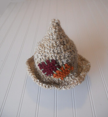 Crochet Baby Scarecrow Hat Pattern by Jennie Claver