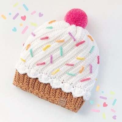 Crochet Cupcake Hat by Sweet Beanies Boutique