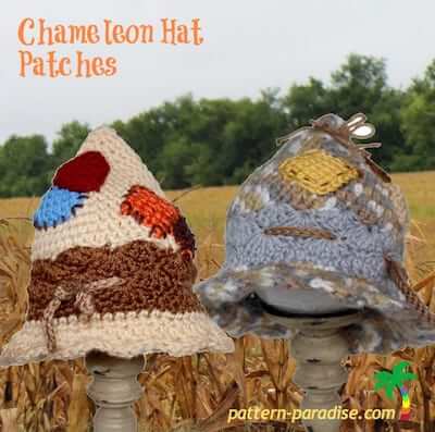 Crochet Patches Scarecrow Hat Pattern by The Pattern Paradise