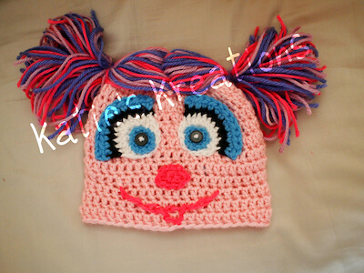 Crochet Sesame Street Abby Cadabby Hat Pattern by Katie’s Kreations