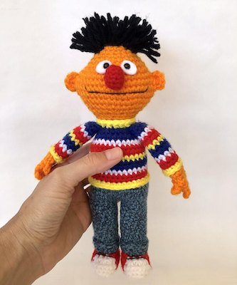 Crochet Sesame Street Ernie Pattern by Amber Romano