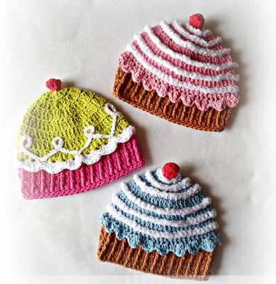 Cupcake Crochet Hat Pattern by Angels Chest