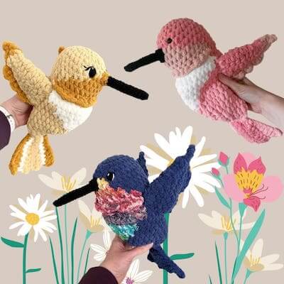 Hana Hummingbird Crochet Pattern by Endee Made
