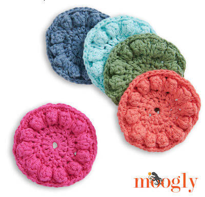 Lily Crochet Face Scrubbies Pattern by Moogly
