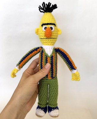 Crochet Sesame Street Bert Pattern by Amber Romano
