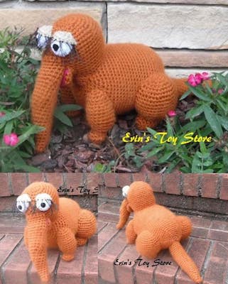 Crochet Sesame Street Snuffy Pattern by Erin Sculls Toy Store