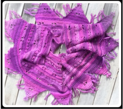 A Cotillion for Butterflies Scarf Crochet Pattern by Auburncraft