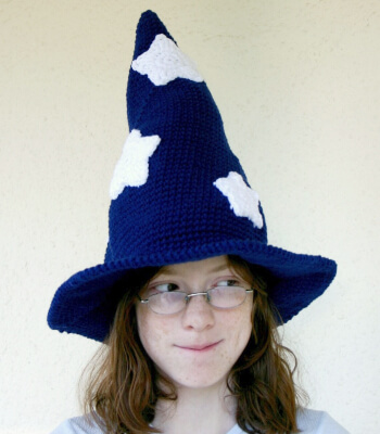 Adult Crochet Wizard Hat Pattern by Lovinghandscrochet