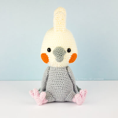 Amigurumi Cockatiel Crochet Pattern by LittleElliesHandmade