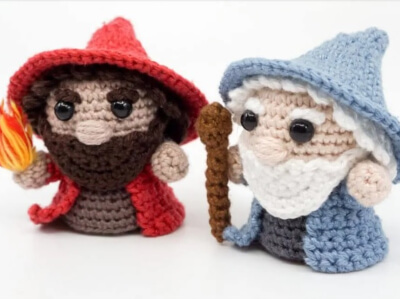 Amigurumi Mage and Wizard Crochet Pattern by Supergurumi