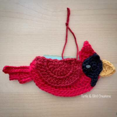 Cardinal Gift Card Holder Crochet Pattern by TurtleBirdTX