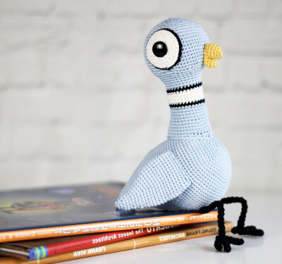 Crochet Pigeon Amigurumi Pattern by HOOKSofFURY