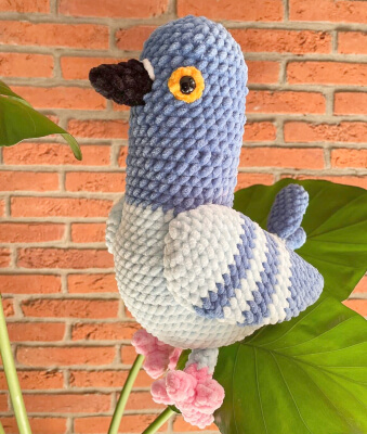 Crochet Pigeon Amigurumi Pattern by KovalskyToys