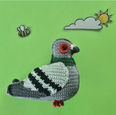 Paula the Pigeon Crochet Pattern by Amigurumisnl