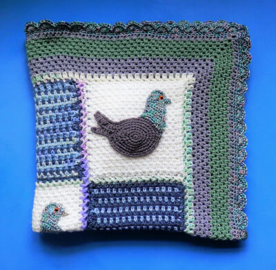 Pigeon Blanket Crochet Pattern by AiySeeArt