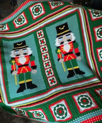 Crochet Nutcracker Blanket Pattern by Designs By Miek