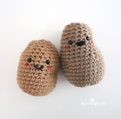 Crochet Small Potatoes Pattern by Repeat Crafter Me