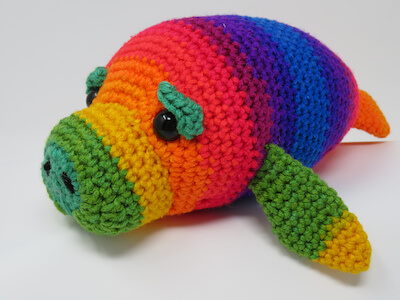 Hue, The Manatee Crochet Pattern by Hooked By Kati