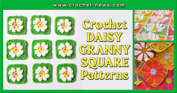 Crochet Daisy Granny Square Patterns