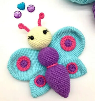 Crochet Butterfly Pattern by Cuddly Stitches Craft