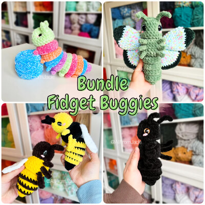 Fidget Buggies Bundle Crochet Pattern by AllFromJade