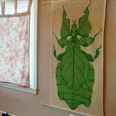 Leaf Bug Crochet Throw Pattern by TheBuggJar