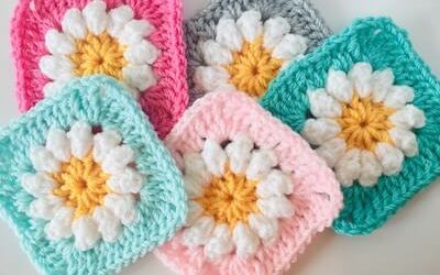 30 Crochet Daisy Granny Square Patterns