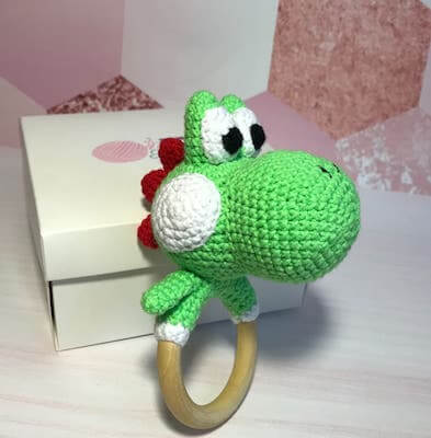 Yoshi Amigurumi Rattle Pattern by Craft Garden By Natalie