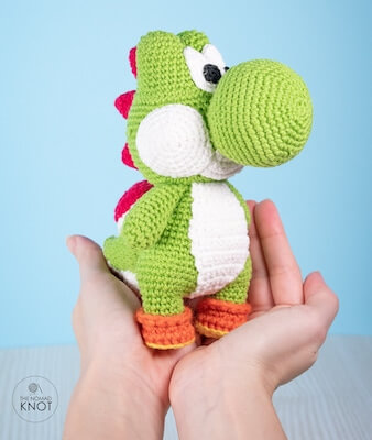 Yoshi Crochet Amigurumi Pattern by The Nomad Knot