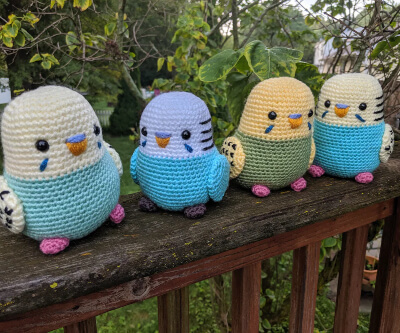 Amigurumi Crochet Parakeet Pattern by MilesofCrochet