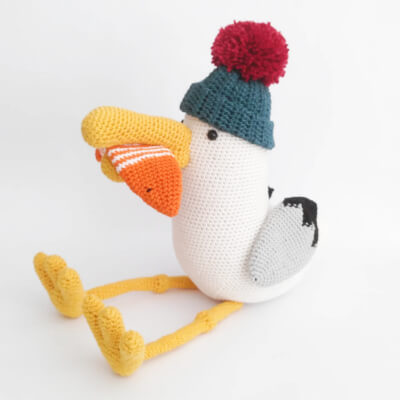 Benjamin The Seagull Crochet Pattern by Thisisatoucan