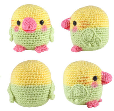 Chubby Parakeet Amigurumi Crochet Pattern by I Crochet Things