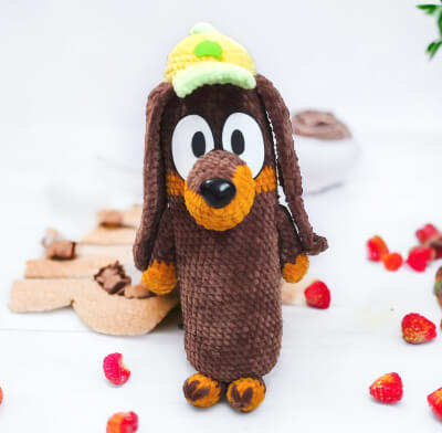 Dachshund Dog Crochet Pattern by CuteHappyToys