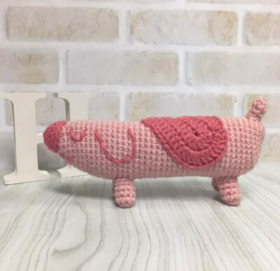 Long Dog Crochet Pattern by Hateruma Handmade