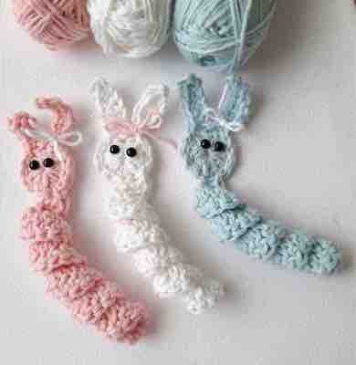 Bunny Worry Worm Crochet Pattern by Start Crochet