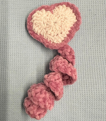 Love Heart Worry Worm Crochet Pattern by Nolene-Patricia Dougan