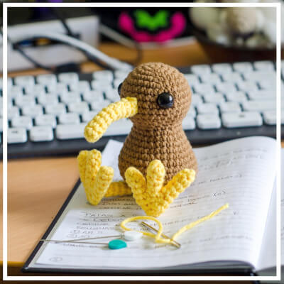 Crochet Kiwi Bird Pattern by Onpoki