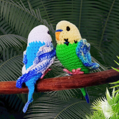 Parakeet Amigurumi Toy Crochet Pattern by WoolayMo