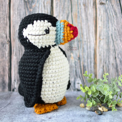 Mick the Puffin Free Crochet Pattern by Elisa’s Crochet