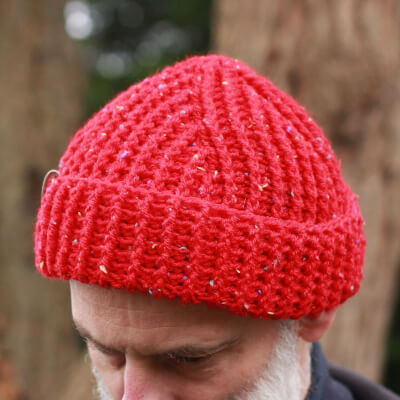 Crochet Fisherman Beanie Pattern by Rosehipandhawthorn