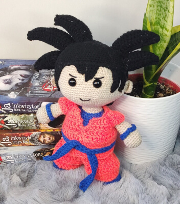 Crochet Goku Amigurumi Pattern by SzydelkiemMalowaneJ