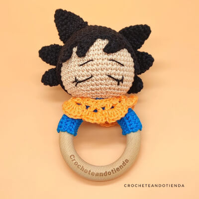 Crochet Goku Rattle Pattern by CrocheteandoTienda